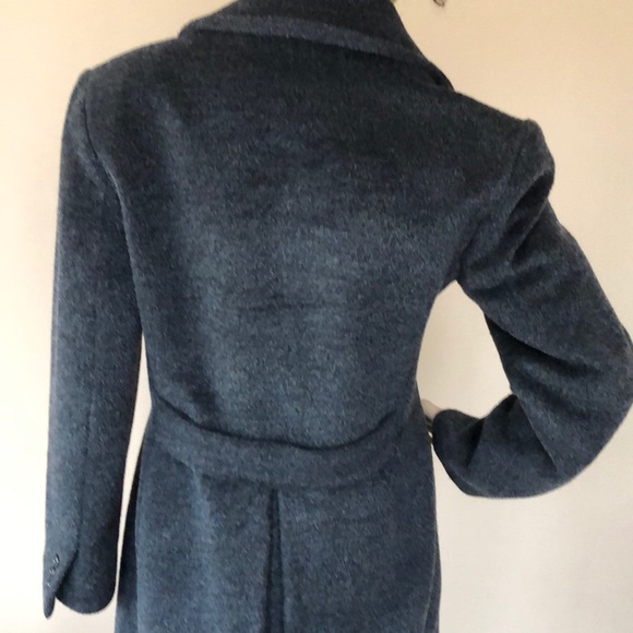 Perry Ellis charcoal gray knee length wool coat - Picture 5 of 8